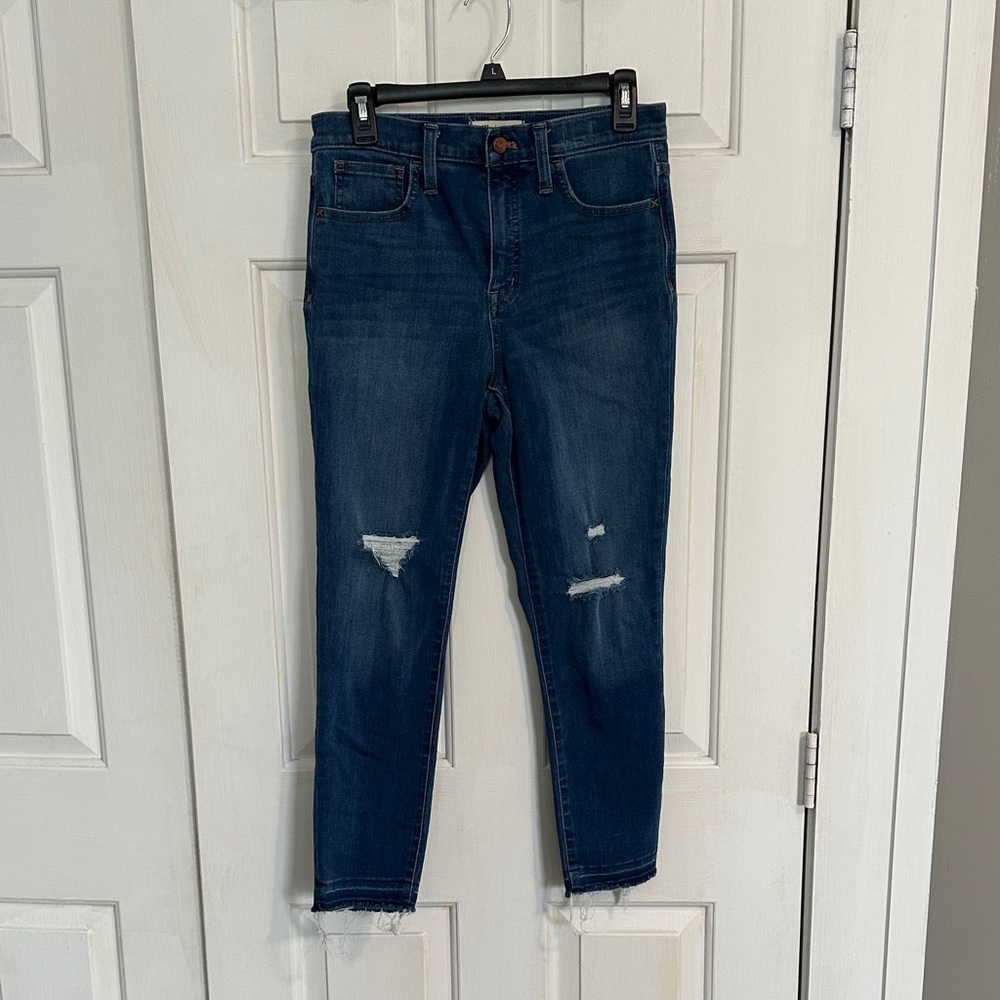 Madewell 10” high rise skinny jeans size 27